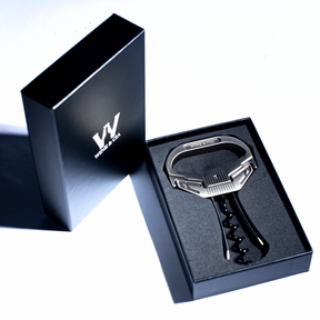 Abridor De Vinho Para Rolhas e Garrafas Antigas Com 2 Lâminas e Rosca