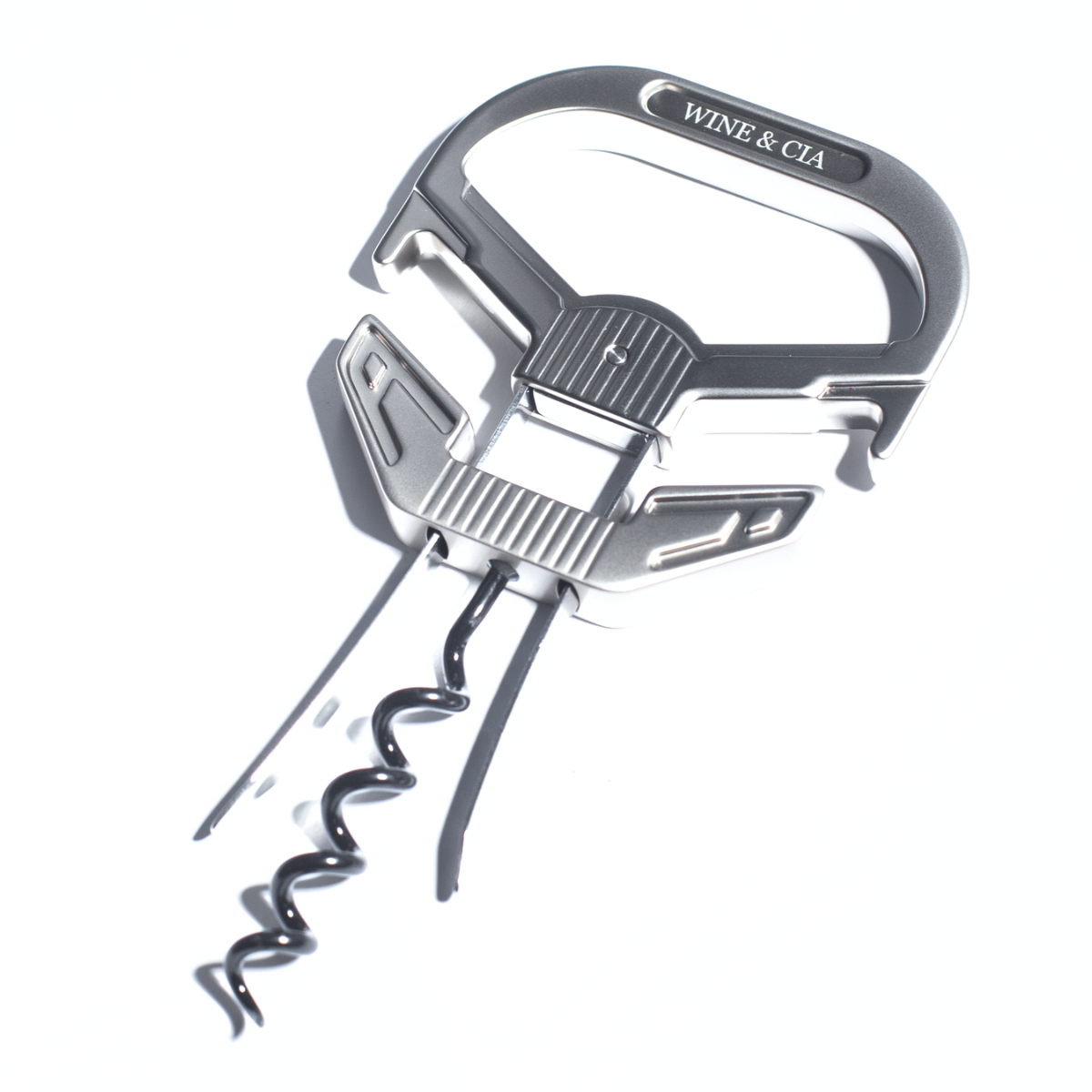 Abridor De Vinho Para Rolhas e Garrafas Antigas Com 2 Lâminas e Rosca