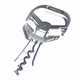 Abridor De Vinho Para Rolhas e Garrafas Antigas Com 2 Lâminas e Rosca