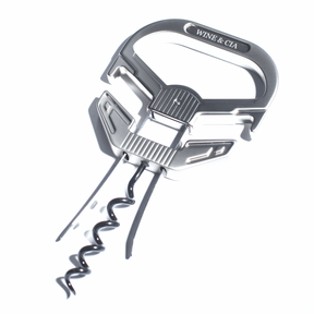 Abridor De Vinho Para Rolhas e Garrafas Antigas Com 2 Lâminas e Rosca