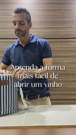 Abridor de vinho profissional sommelier em aço 304 e cabo plastico ABS