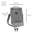 Bolsa Térmica Pinot Gris 2 Garrafas + 2 Garrafa de Vinho Exclusivas Kit Premium
