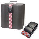 Transbottle Premium Case Para 6 Garrafas + Cadeado Safe Belt Vermelho