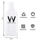 Kit Protetores De Garrafas Wine e Cia +3 Garrafas de Vinhos