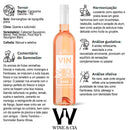 Kit Protetores De Garrafas Wine e Cia +3 Garrafas de Vinhos